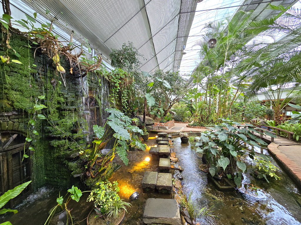 Haneul Mulbit Garden scenic view with lush greenery and lake